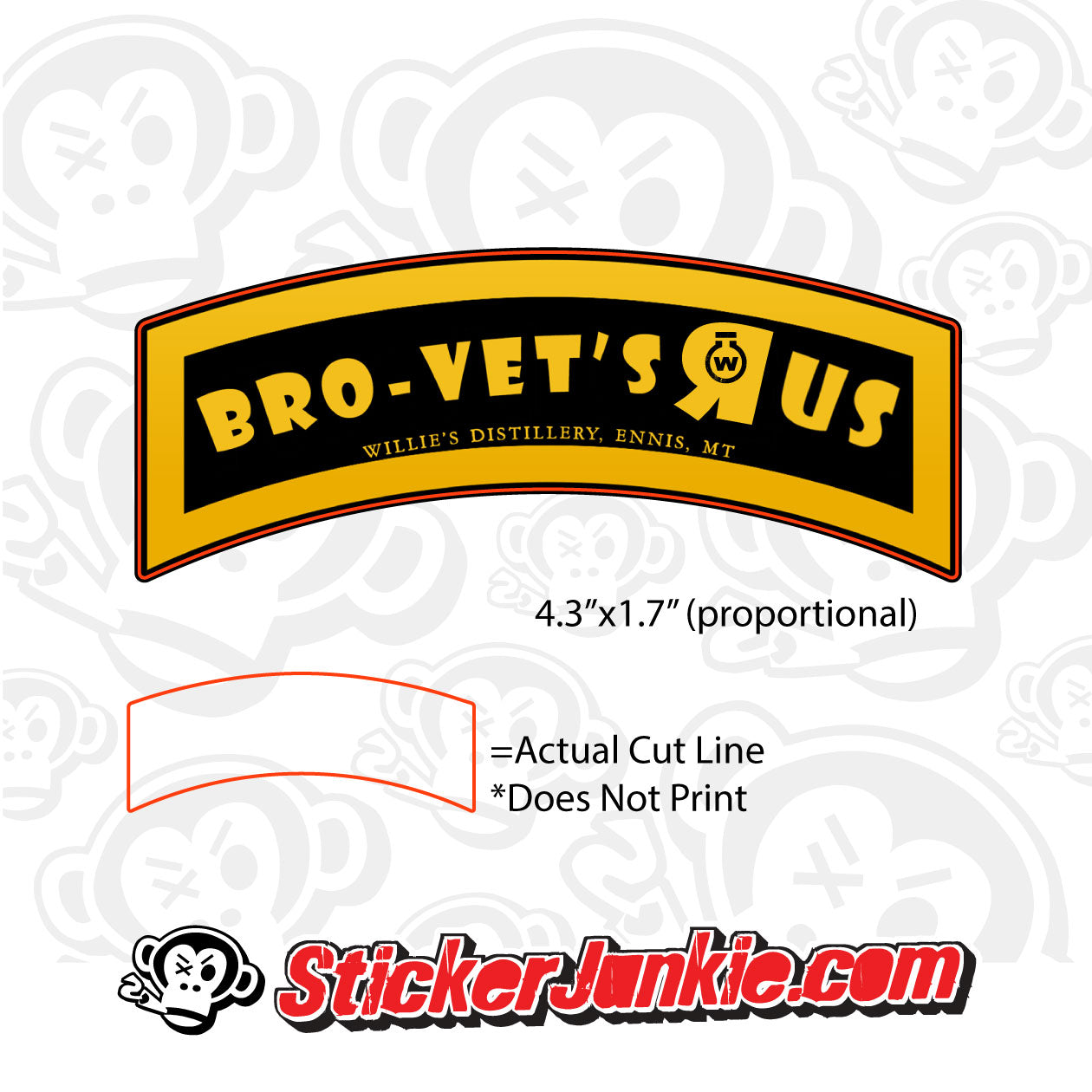 Bro Vet's R Us - Willie's Distillery 4.3x1.7