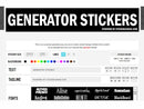GENERATOR STICKERS – StickerJunkie.com