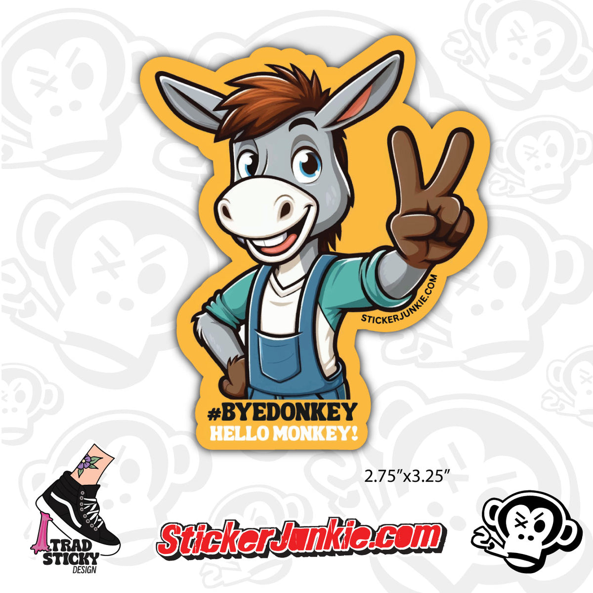 ByeDonkey - Kar @ Trad Sticky Design – StickerJunkie.com